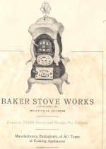 Baker Stove Works Ad - inc. st