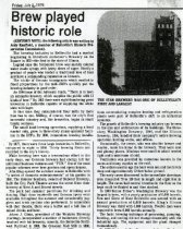 Brew Played Historic Role by Judy Kaufhold