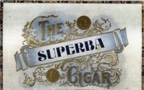 Lid Top The Superba Cigar Manufactured By SCHAAB & BREIDENBACH Belleville I