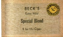 Beck 50th Anniversary Cigar Box