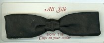 black silk bow tie