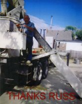 Russ Erlinger unloading Harrison Steam Engine