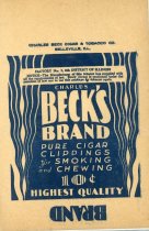 Beck's Cigar - Bag for chewing tobacco