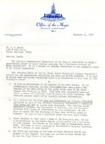 Letter to W. F. Kraft from Mayor Nichols Ofc