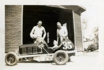 Ray and Walter Knepper - baby girl in driver's seat