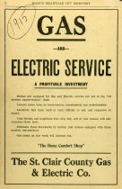St. Clair Gas & Electric Co. Ad