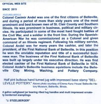 Colonel Casimir Andel - BIO