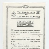 Certificate, Registration