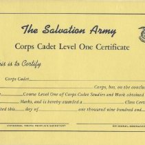 Certificate, Achievement
