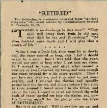 "Retired" from "Ancient Prophets".