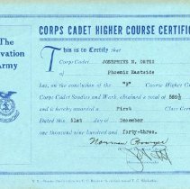 Certificate, Achievement