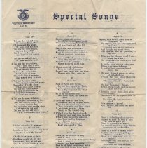 Song Sheet