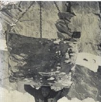 Vincent Covino guiding rubbish box out of pit