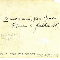 Gwyneth Davies Wood with mother and father