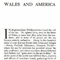 Wales and America