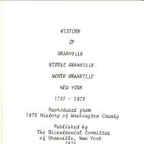 History of Granville, The