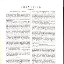 History of Granville, The