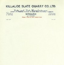 Killaloe Quarry Letterhead