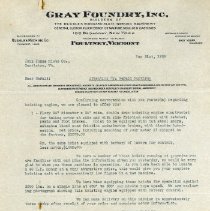 Gray Foundry, Inc. Hoisting Engine