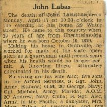 John Labas Obituary