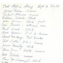 Postal Workers Outside Granville Post Office