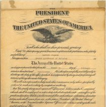 Garrett Chapman Army Induction Paper