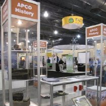 APCO historical booth, (side view).