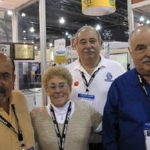 Jim Acosta, Lin Ford, Richard Granado, Gary Gray at APCO historical booth.