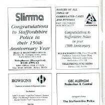Stafforshire Police Commemorative Issue 1992
