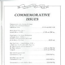 Stafforshire Police Commemorative Issue 1992