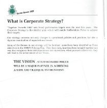 Staffordshire Police "Together Towards 2000" Corporate Strategy Publication