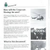 Staffordshire Police "Together Towards 2000" Corporate Strategy Publication