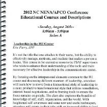 Program - NC NENA/APCO 2012 Annual Conference