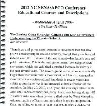 Program - NC NENA/APCO 2012 Annual Conference