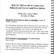 Program - NC NENA/APCO 2012 Annual Conference