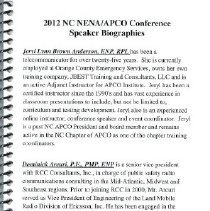 Program - NC NENA/APCO 2012 Annual Conference