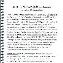 Program - NC NENA/APCO 2012 Annual Conference