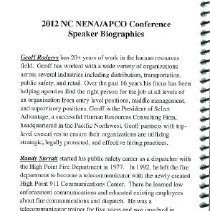 Program - NC NENA/APCO 2012 Annual Conference