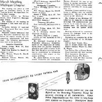 The "APCO Bulletin" showing the very first Michigan Chapter meeting (front 