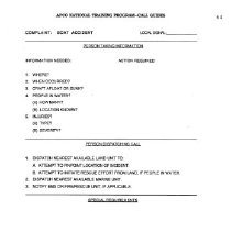 APCO National Training Course Student's Manual