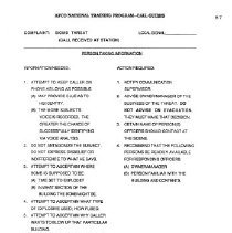 APCO National Training Course Student's Manual