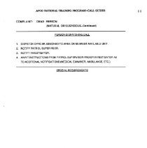 APCO National Training Course Student's Manual