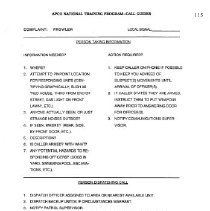 APCO National Training Course Student's Manual