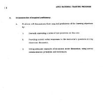 APCO National Training Course Student's Manual