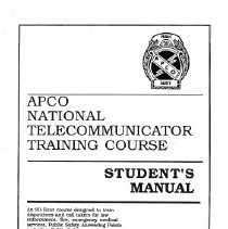 APCO National Training Course Student's Manual
