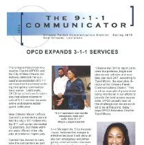 The 9-1-1 Communicator OPCD Newsletter Spring 2019