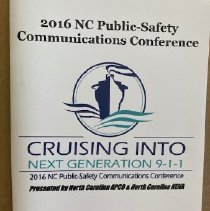 North Carolina Chapter  2016 APCO/NENA Joint State Conference Pamphlet
