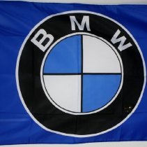 BMW Roundel logo banner, blue