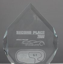 2000 2nd Place Trophy from the Grand Prix of Charlotte