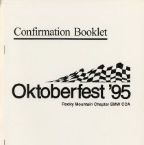 Oktoberfest Confirmation Booklet